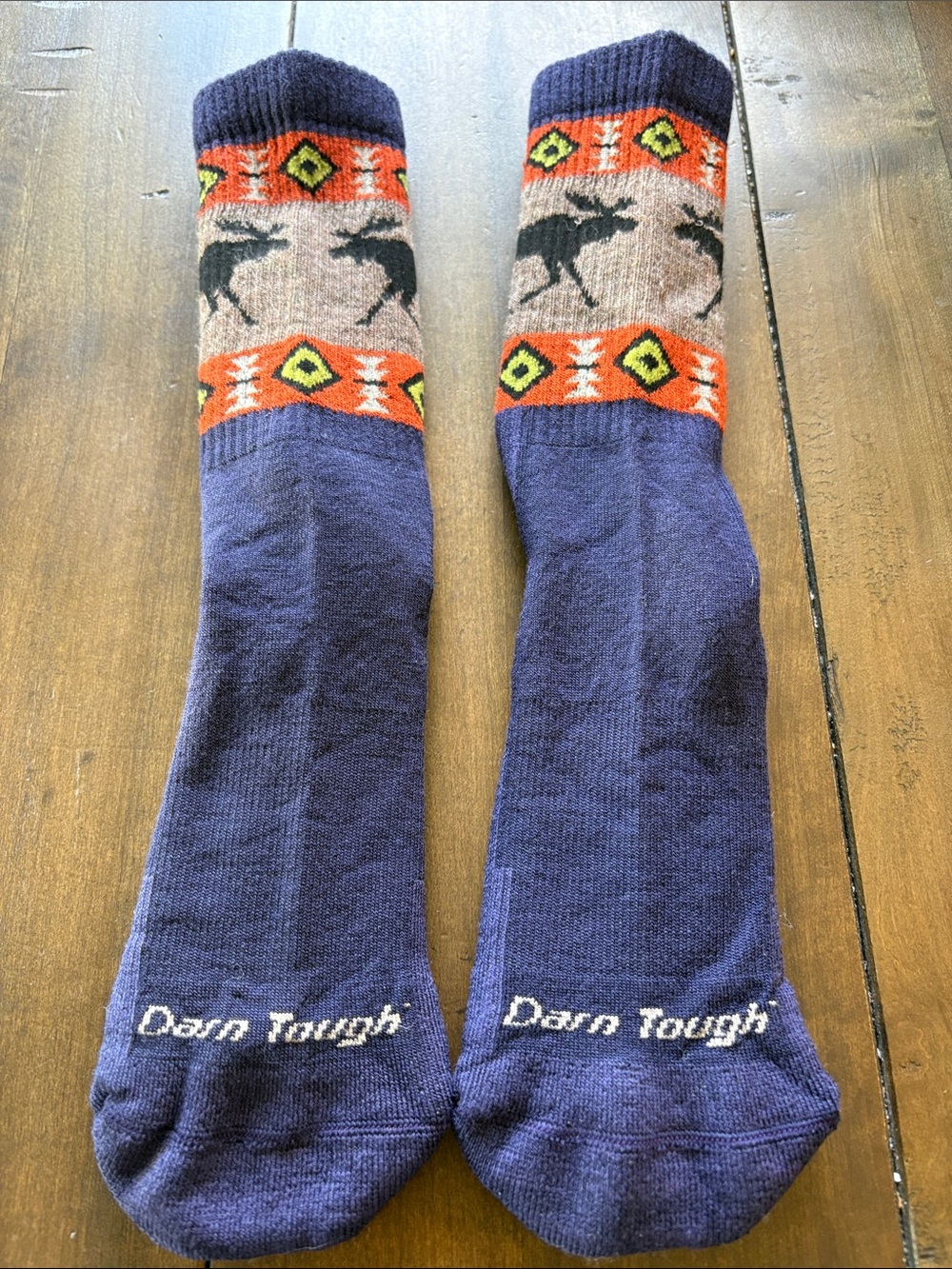 Darn Tough Vermont Merino Wool Micro Crew Socks Cushion medium moose - Picture 4 of 5